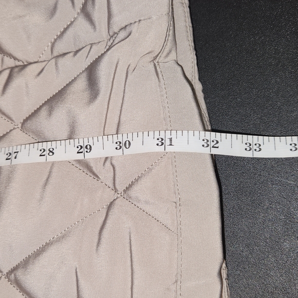 CROFT & BARROW WOMENS QUILTED JACKET SIZE L TAUPE COLOR - Picture 13 of 14